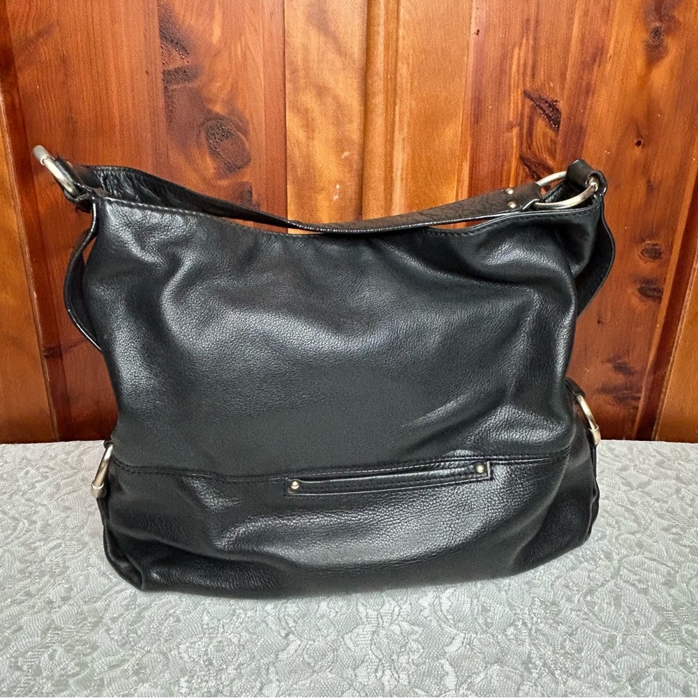 Michael Kors Austin Hobo Pebbled Leather Shoulder Bag w Gold Accents Y2K Slouchy - Picture 6 of 17
